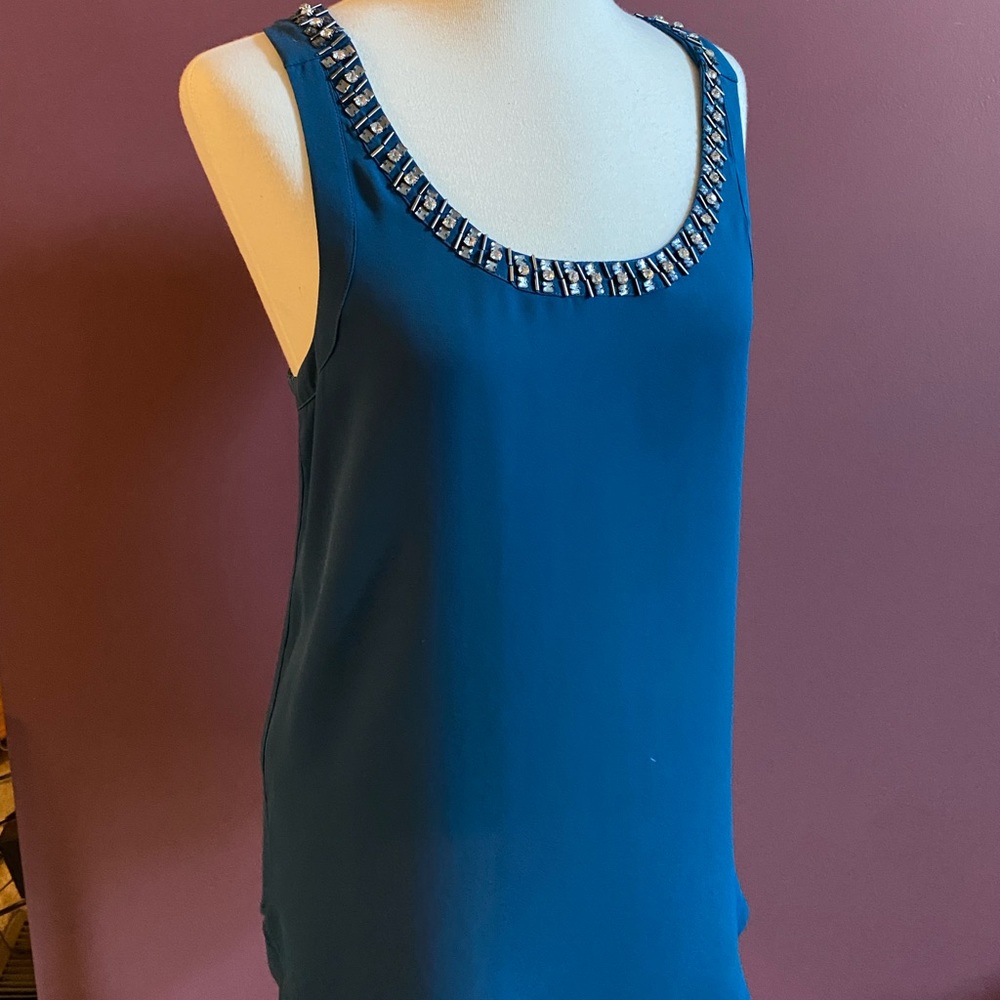 Express size M mixed material racer back tank